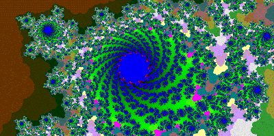 Green Swirl showing graduated colors of the Hi Detail Scheme